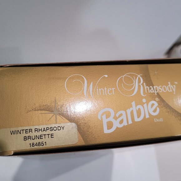 1996 Mattel 16873 Winter Rhapsody Barbie Brunette Special Edition New NRFB - Picture 7 of 9